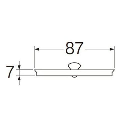 Sanei Kryt zátky dřezu, 87 mm, nerezová ocel, PH65F-3, pro zátky SANEI, pro použití v mini kuchyních