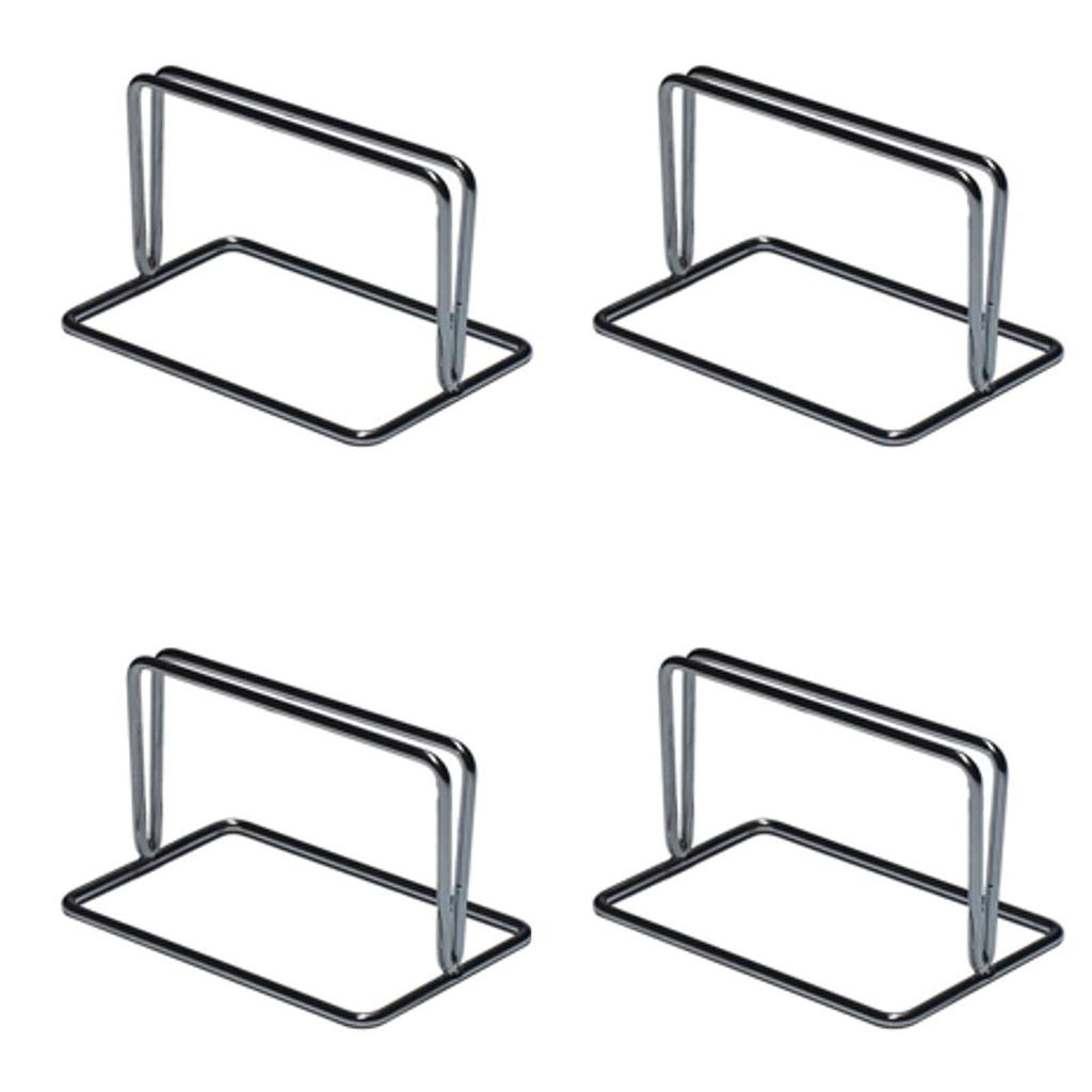 Splash-proof Partition Base Only, Set of 4, Partition Stand, Panel Stand, Menu Stand, Stainless Steel Base Support