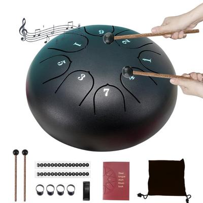 1set 6-inch 8-tone Rain Drum Adult Hand Disc Ethereal Drum Outdoor Children's Hand Drum Forget Worries Hand 2025 Popular