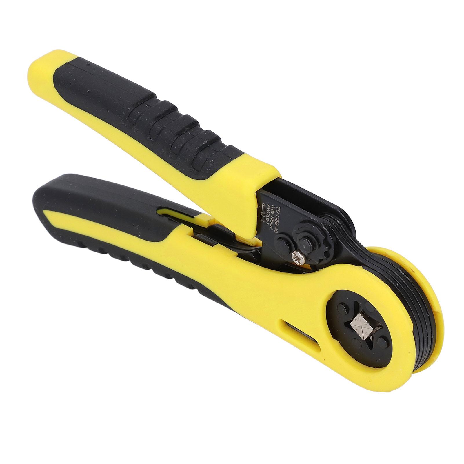 

Саморегулирующийся щипцы для клемм с нескользящей ручкой, экономящий усилия, храповой механизм, обжимные клещи для самостоятельного изготовления