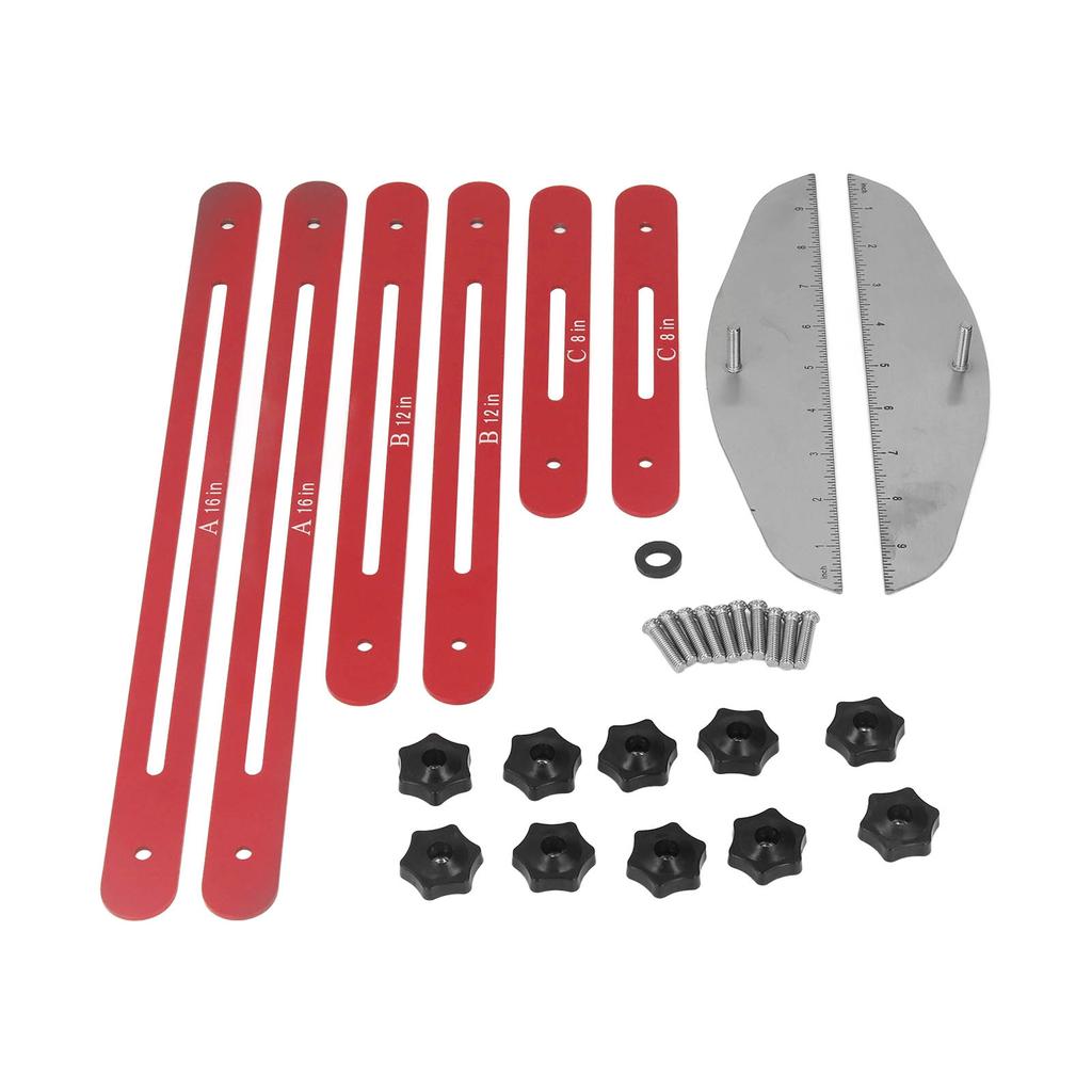 Stair Treads Gauge Template Tool Shelf Scribe Jig 11?60in Measuring for Risers Shelf DrywallRed