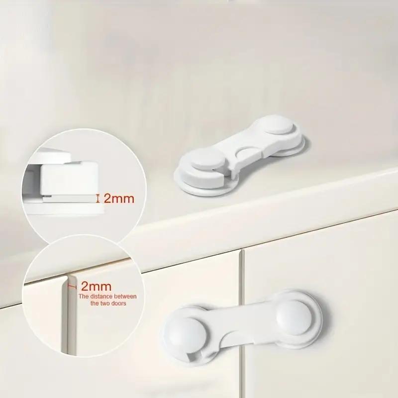 5Pcs Child Security Protection Lock Protection Kids Drawer Home Anti-open Cabinet Kids Door Refrigerator Safety Lock Buckle