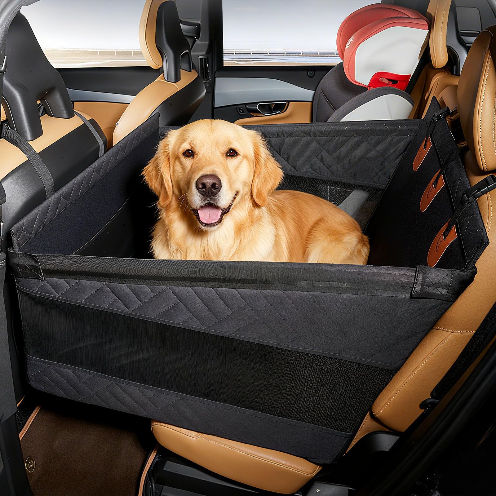 

Pet Car Seat Dog Car Drive Dog Suitable for Outdoor Universal Space Visible Mesh Easy Multiple Pets [Innovista] [Upgraded Version] Bed, Box, Seat, серый