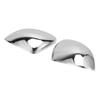 2PCS Rear View Mirror Covers Chrome Glossy Back Adhesive Replacement for FIAT 500X 2014‑2019
