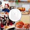 3Pcs Plastic Spooky Pumpkin Snack Tray Bright Colors Halloween Cookie Tray  Candies Chocolates Nuts