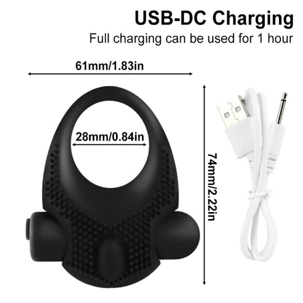 Male Masturbator Chastity Sextoy Sensualex Men Novelty Toys Rechargeable 10 Vibration Modes Ejaculation Delay Cock Ring  Sextoy