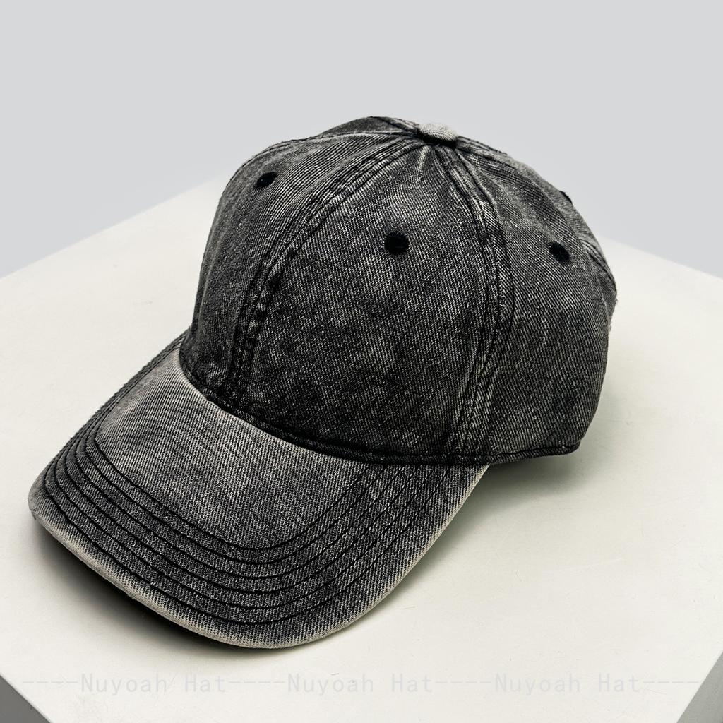 And Women Bandhnu Solid Color Distressed Baseball Caps Sun Protection Personalized All-Match Gradient Peaked Hats Minimalist Fashion Vintage Casual