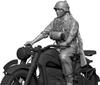 Solmodel WWII German KS750 Crew 1 Motorcycle Soldier 3D Printer Kit MM881 1/35 (for Solmodel) (People)