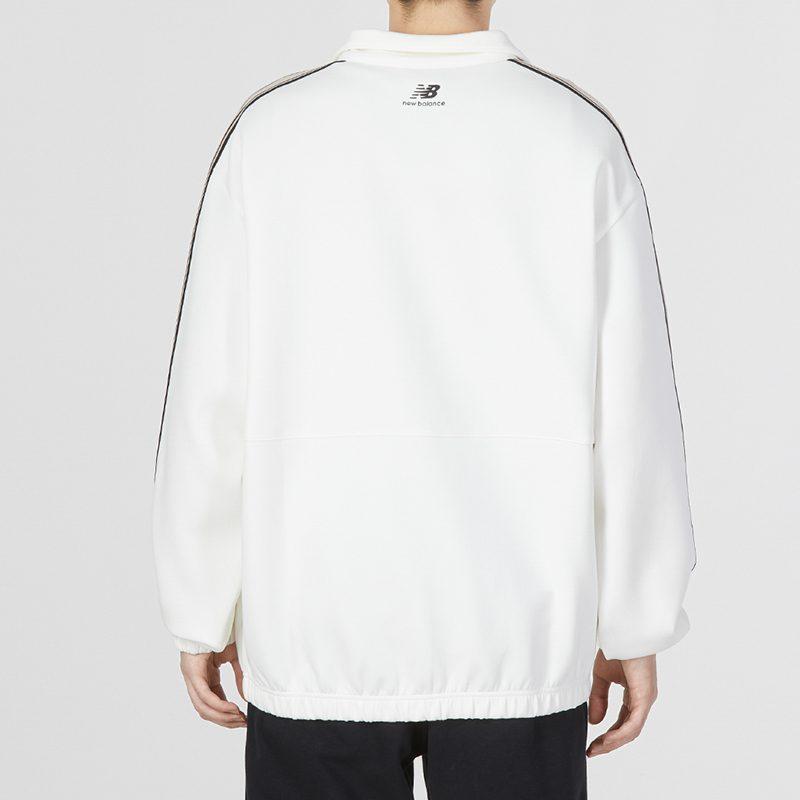New Balance Sports Club Jackets Unisex White Stand Collar Moderate Other 6DD12043-IV