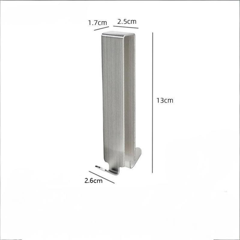 Stainless Steel Double Side Hooksbathroom Shower Door Hook Over Glass Door Shower Towel Rack For Glass Wall Or Glass Door