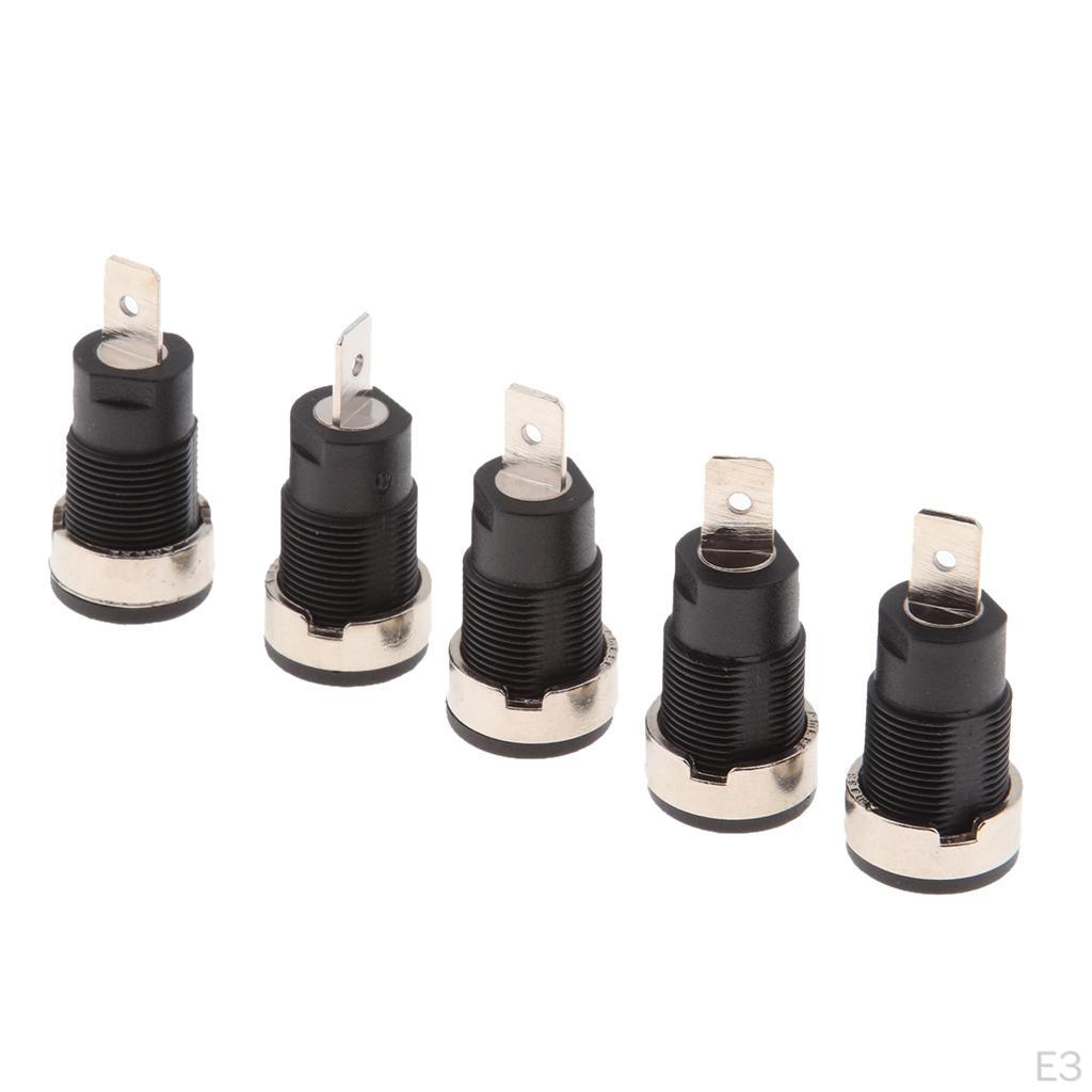 5 Piece 4mm Banana Receptacle Speaker Cable Connectors 32A