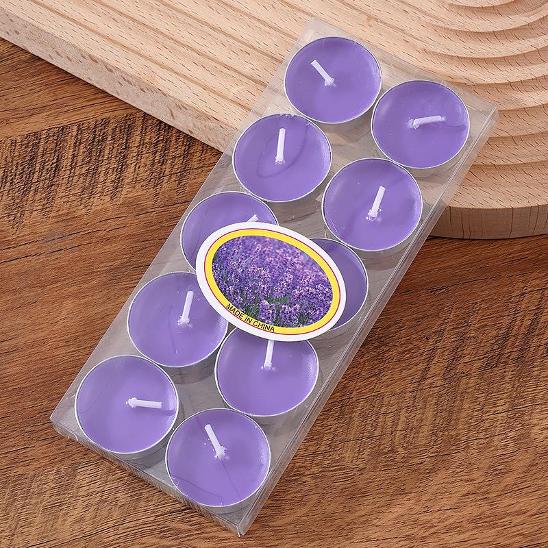 10 Round Candles Candlelight Dinner Candle Hotel Warm Tea KTV Glass Cup Candle Bar Candle Couple Supplies Candle