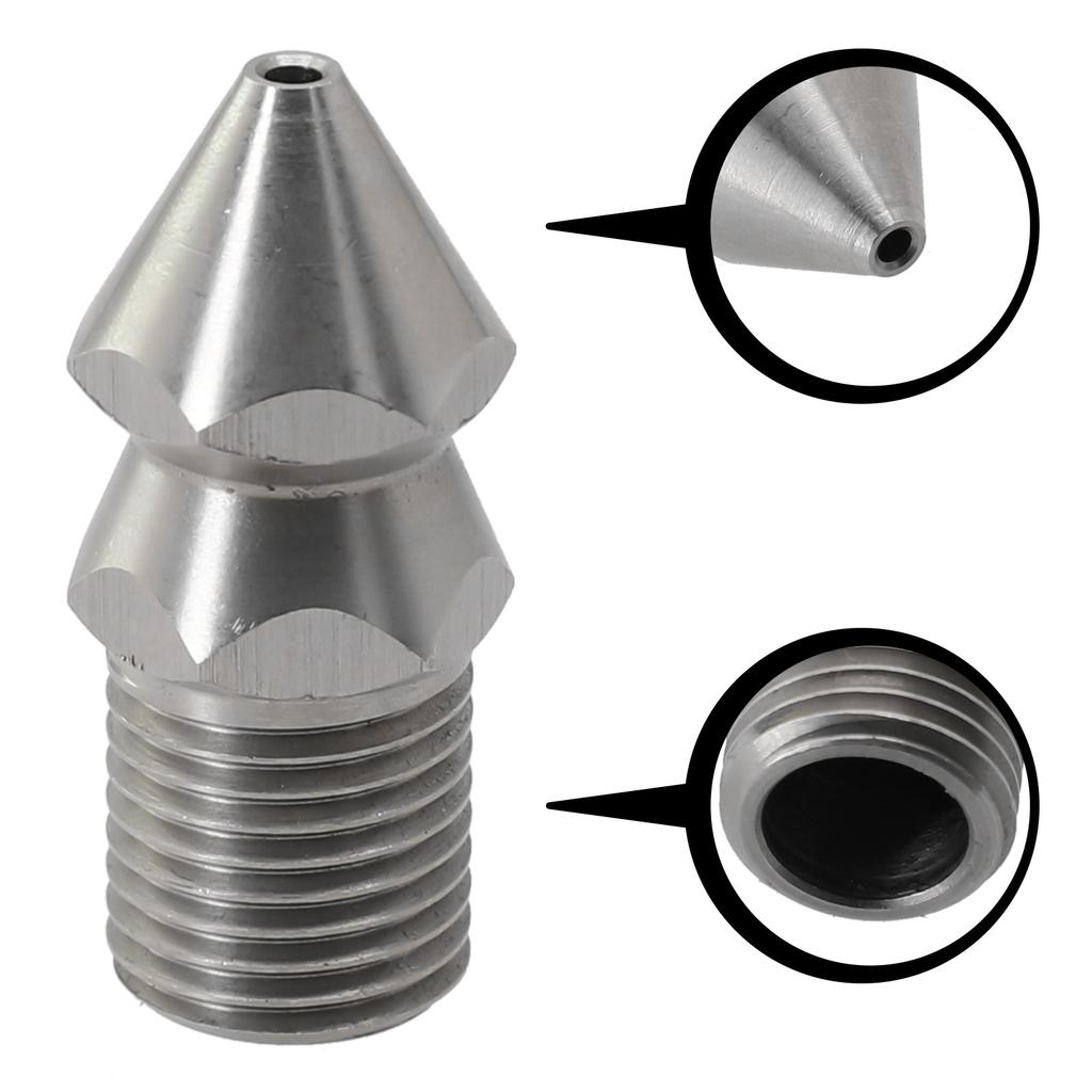Silberne Düse Hochdruckreiniger 1/4'' Hochdruckreiniger Abfluss Kanalreinigung neu