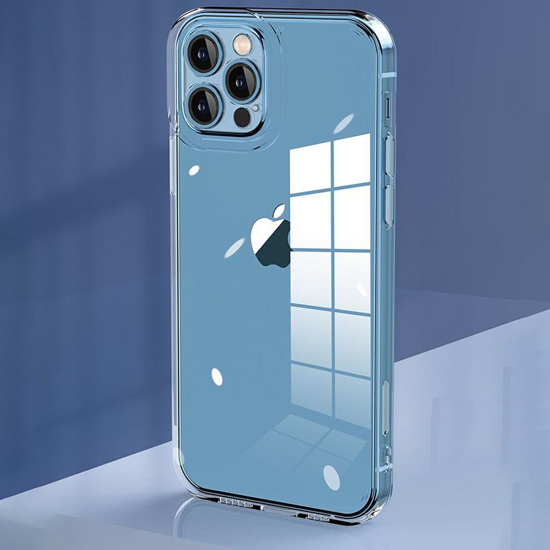 

Airbag Anti-Fall Case for iPhone 17 16 15 14 13 12 11 Pro Max Soft Silicone TPU Bumper Transparent Cover Shockproof Phone Shells iPhone 14 Pro чистый