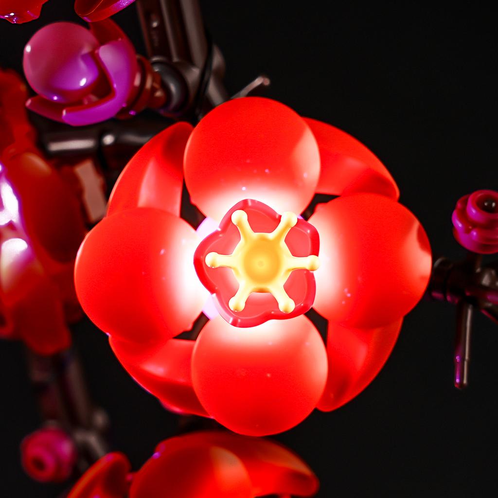 Flower Plum Blossom Led Light Kit For 10369 The Creator Botanical Collection Not Include Building Block (Only Lighting Set)
