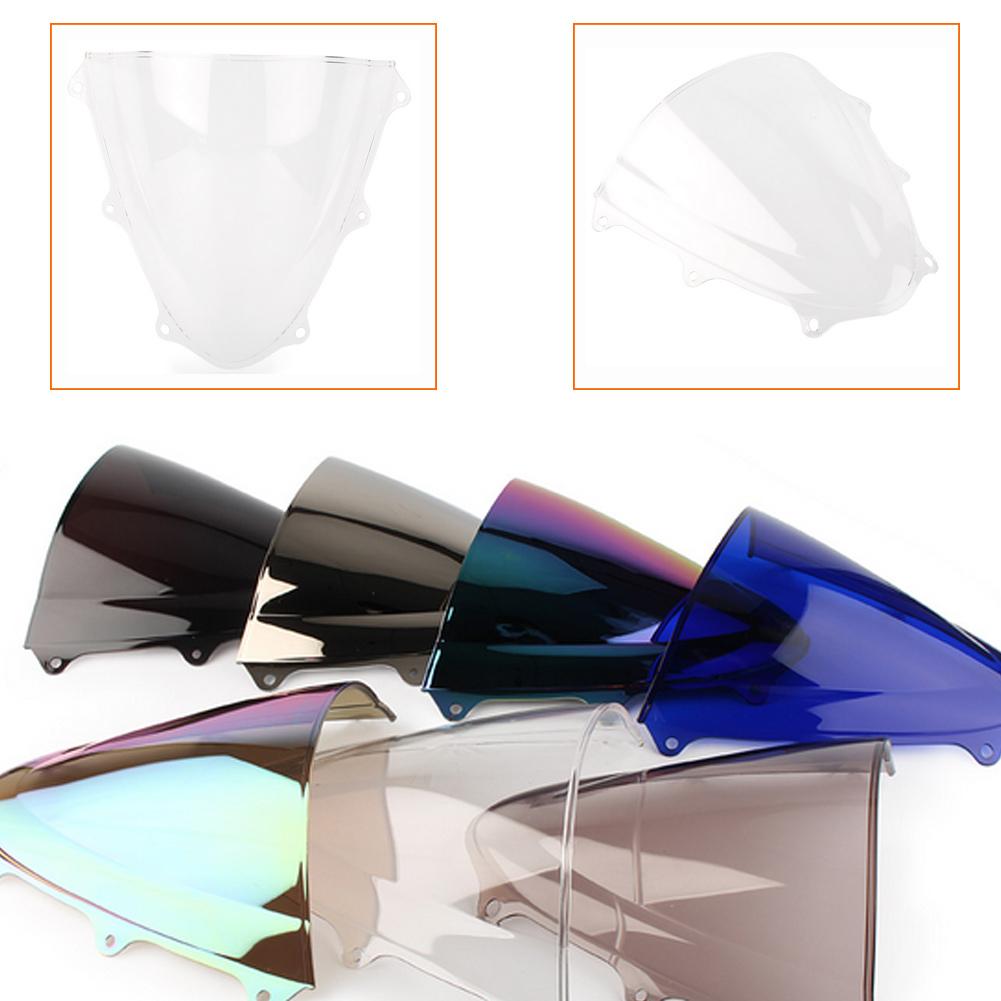 Motorcycle Double Bubble Windshield For Suzuki GSX-R GSXR 600 750 GSXR600 2011-2018 K11 WindScreen Accessories Fairing Deflector