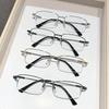 Metal Neutral Optical Finished Anti Blue Light Glasses Ultra Light Protective Eyeglass Lenses Elastic Eyeglass Frame