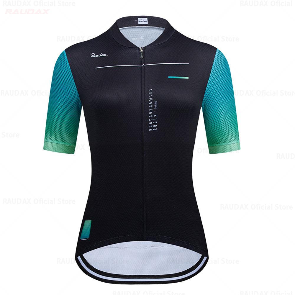 

Raudax Women Cycling Clothes Wear Better Rainbow Team Cycling Jersey Short Sleeve Cycling Clothing Summer Road Bike Sets 2026 Summer Breathable XS