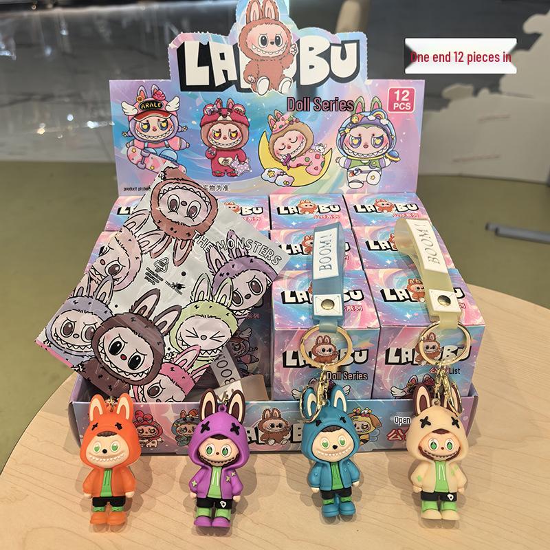 Blind Box Labubu Keychain – Cute Street Style Hanging Ornament Gift