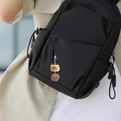 Keychain Pendant Resin Cat Plush Ball Decor Phone Pendant Keys Bags Cell Phones Key Holder Fashion Accessory
