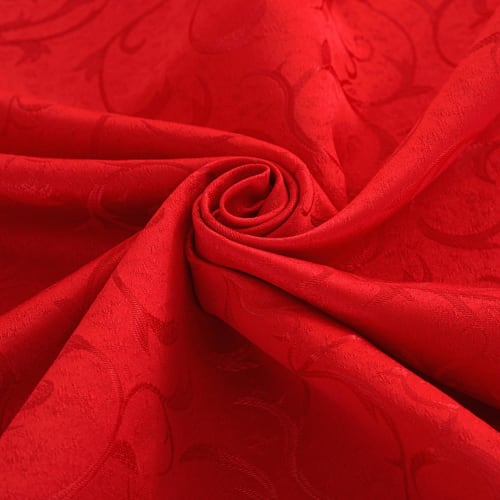 BHOMTY Polyester Tablecloth, Rectangular, Suitable for Home, Hotel, Wedding, Party, Etc., Machine Washable, Wine Red, 140*220cm