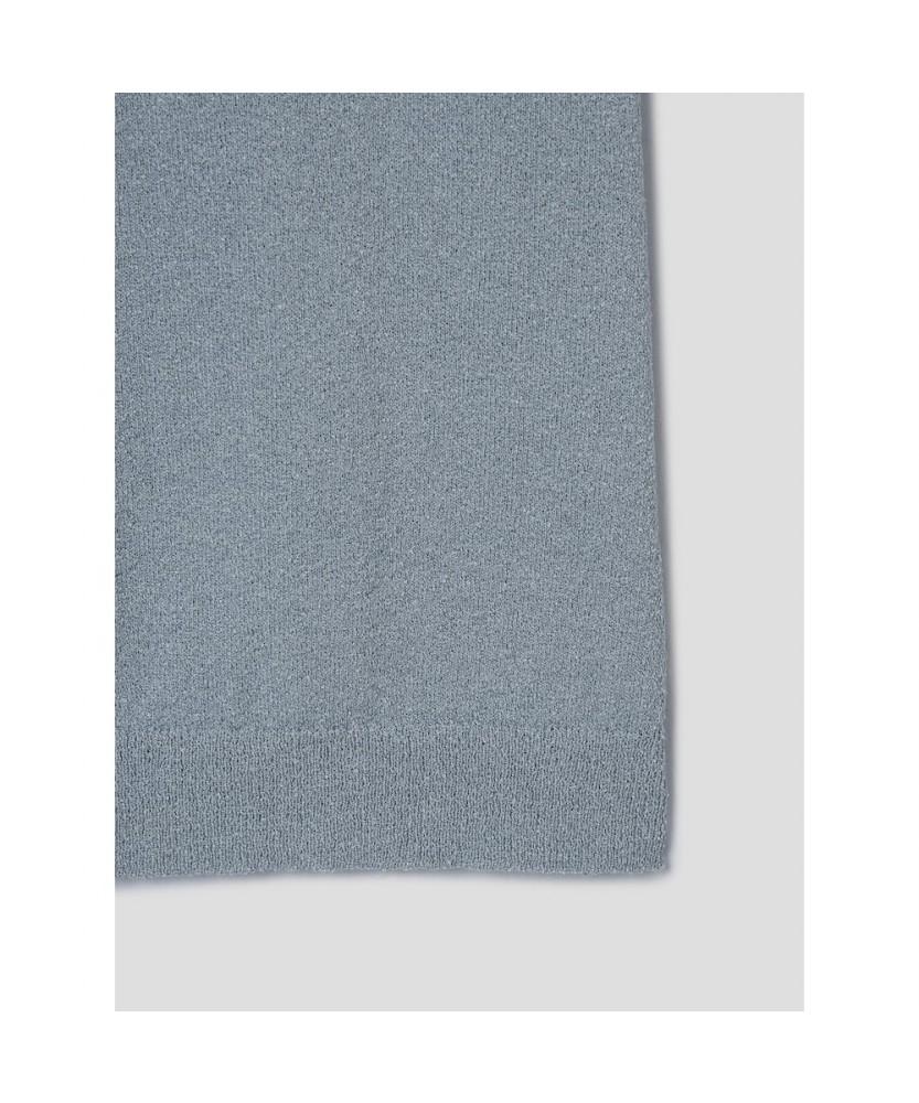 8seconds Open Collar Boucle Knit Pullover Sky Blue