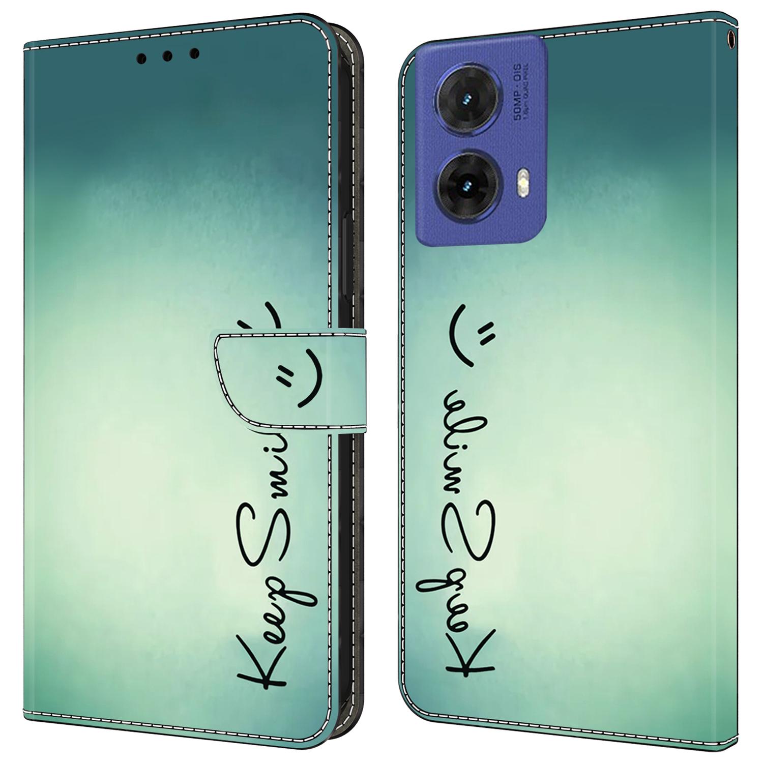 

Чехол-книжка из искусственной кожи для Motorola Moto G85 5G/S50 Neo 5G с подставкой Keep Smile