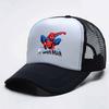 Gorra Infantil con Visera Hilo de Malla Dibujo de Araña Impreso Transpirable Sombrero de Sol