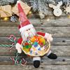 Decorazione Casa Boho 1 pz Cestino Porta Caramelle di Natale Babbo Natale Pupazzo di Neve Ciotola per Caramelle Cestino di Caramelle Navidad Decorazione per la Casa