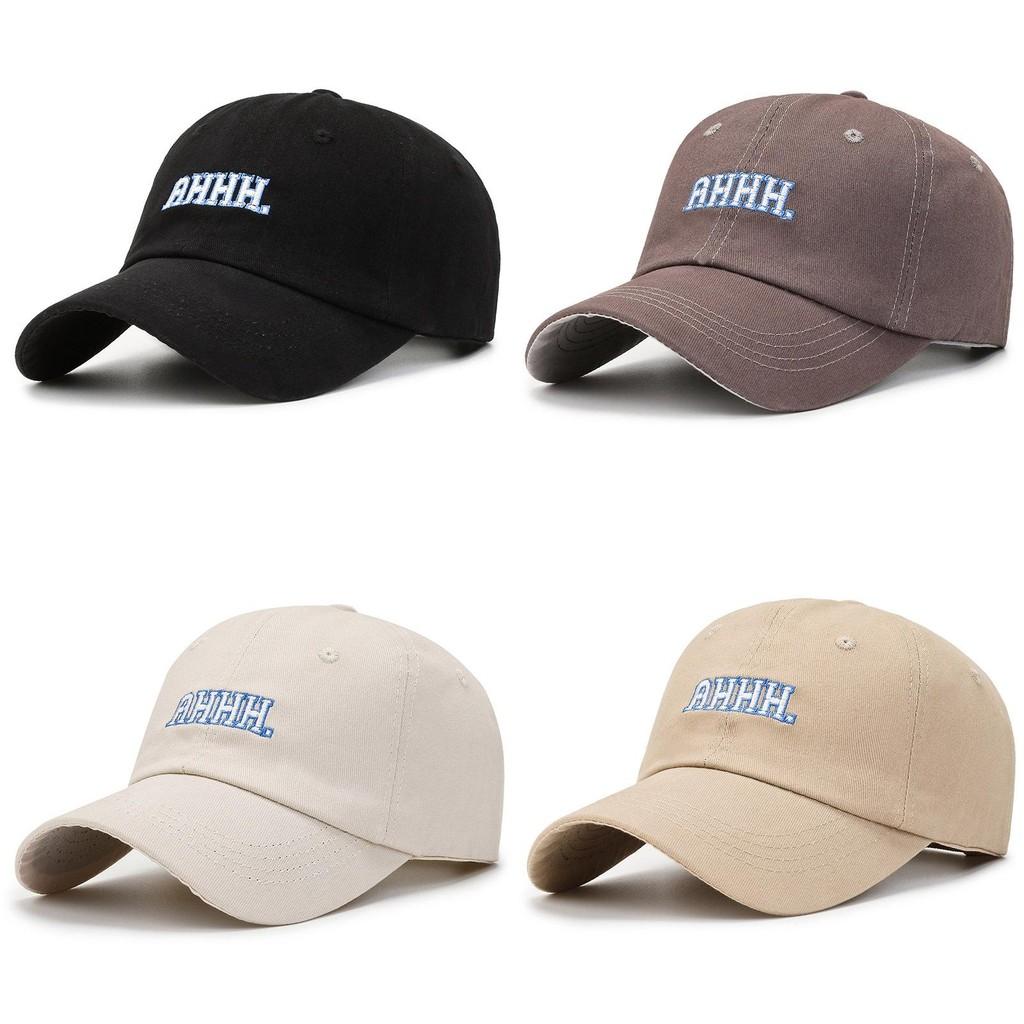 Letter Embroidery Ahhh Baseball Cap Cotton Hat Sun Protection Breathable Gift