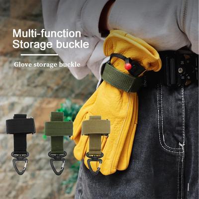 1Pcs Glove Holder For Duty Belt Glove Clips For Work Glove Strap Keeper Tacticals Gloves Climbing Rope Storage Buckle Nylon