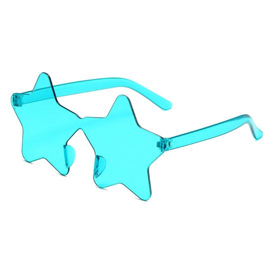 3 Star Trendy Sun Sunglasses Lightweight Pairs Frameless Glasses Fun Star Glasses