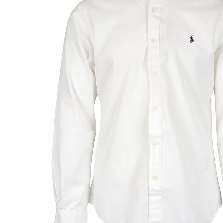 Polo Ralph Lauren Logo Embroidered Slim Fit Shirt 710736557-002
