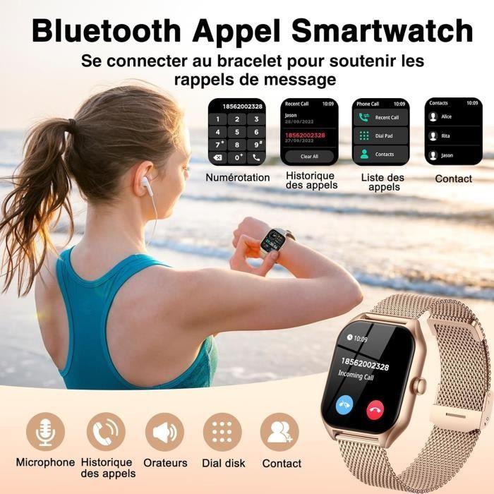 GLKYSOE Montre Connectée Femme Homme Smartwatch