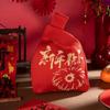 2026 Horse Year Cartoon Mascot Pony Knitted Gift Bag Handheld Candy Bag Knot Wrist Bag Cute Tote Bag Reusable Shopping Bags