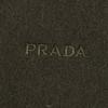 Great PRADA Scarf Plain fabric with embroidered logo and fringe. Dark brown wool Used