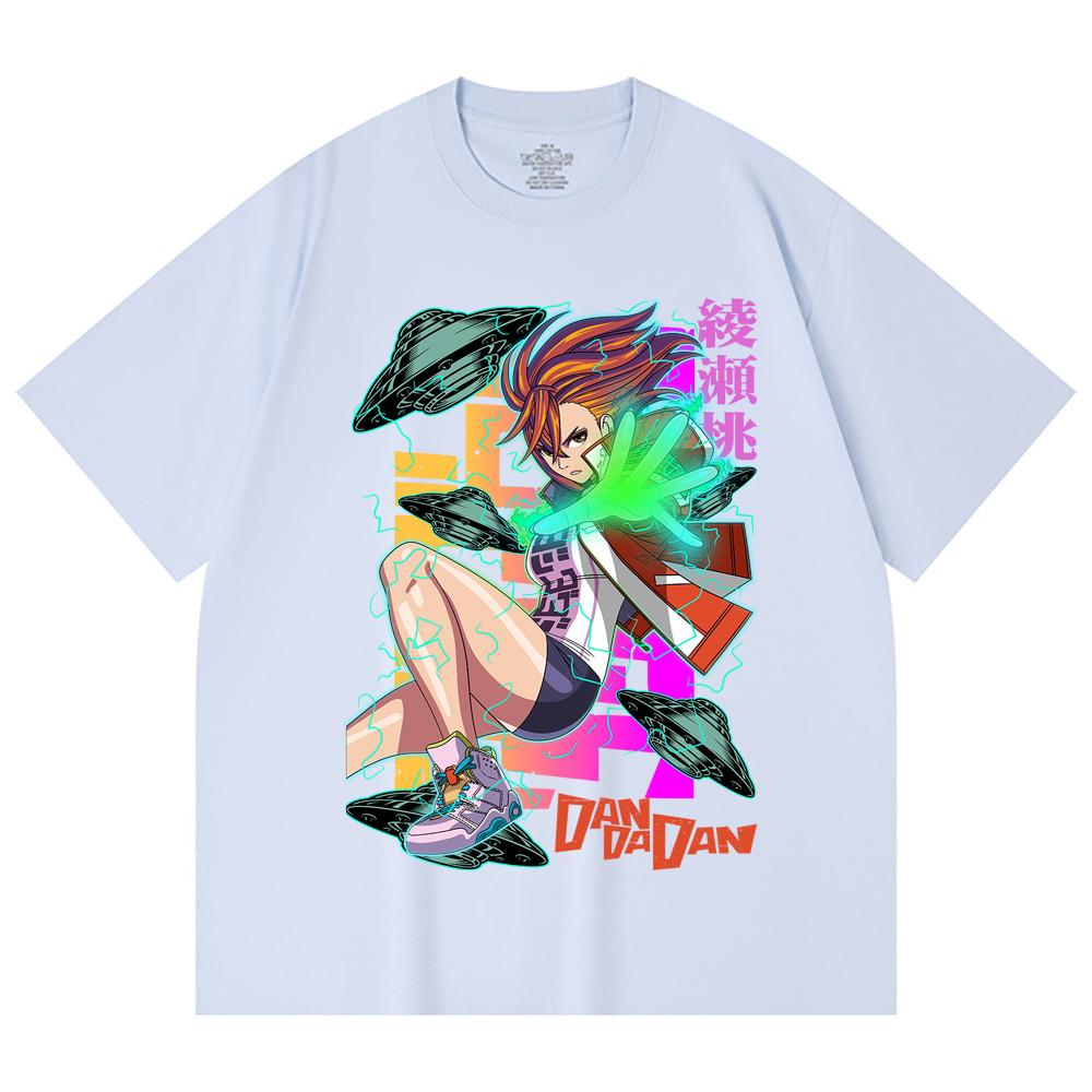 230 Gsm 100% Cotton Dandadan V20 Momo Print Unisex Heavy Cotton T Shirt