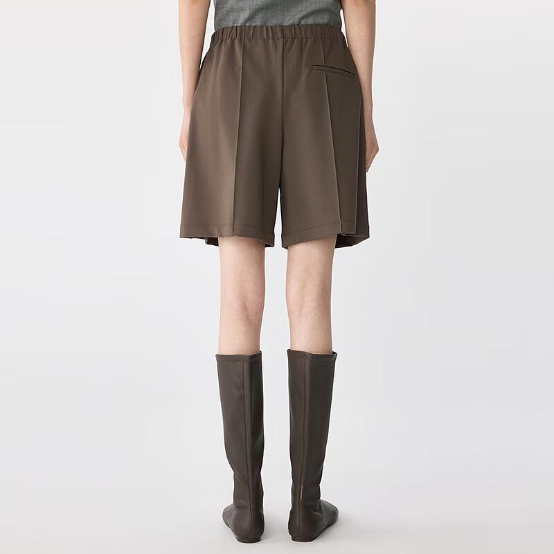 JNBY Women's Summer Elastic Waist Straight Leg Shorts