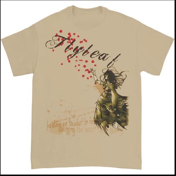 Flyleaf Hold On Light Brown Album Band T-shirt, Size S-4XL