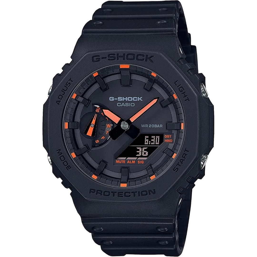 Used Casio G-SHOCK Men s Ana-Digi GA-2100-1A4 Orange