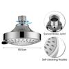 4 Inch High Pressure ShowerHead 5 Modes Adjustable Water-Saving Fixed Shower Head Rainfall Mode Overhead Showerhead