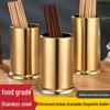 Stainless Steel and Bamboo Skewer & Chopstick Holder