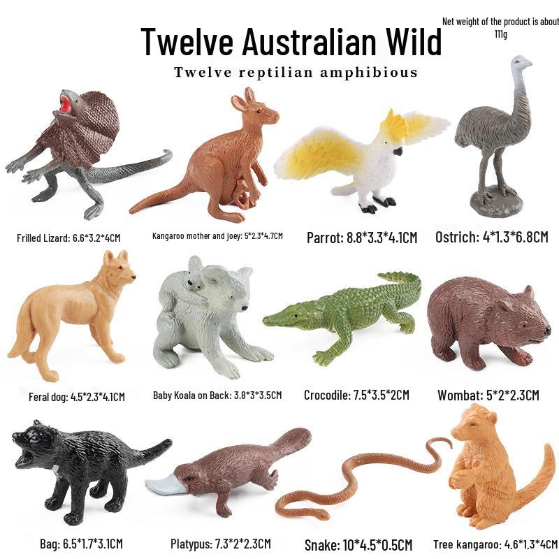 Mini Animal Growth Cycle Toys: Butterfly, Rooster, Ant, Frog, Sea Turtle, Dragonfly