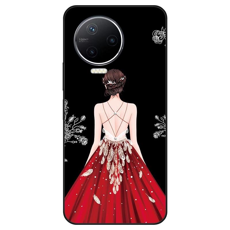 Dla infinix Note 12 Pro 4G X676B etui z miękkiego silikonu tylna okładka Cartoon etui na telefon moda