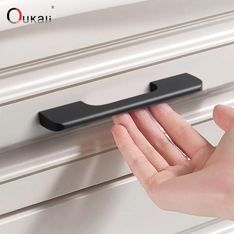 Oukali 400mm Good Quality Modern Contemporary Furniture Simple Cabinet Wardrobe Cabinet Door Drawer Aluminum Alloy Long Handles