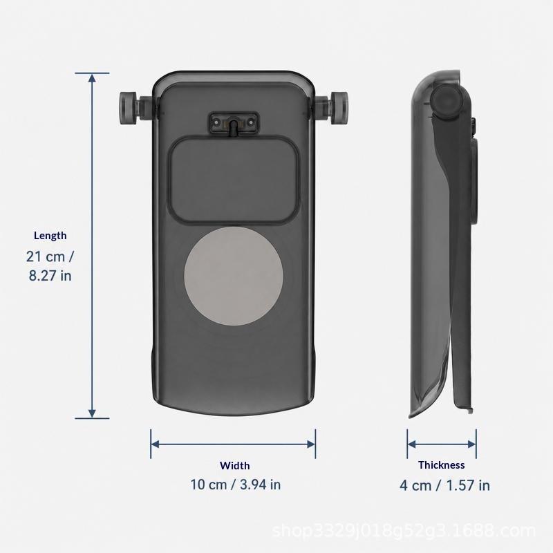 Mobile Phone Rain & Sun Cover Anti-reflective Foldable 360° Rotatable for Outdoor Delivery Rider Phone