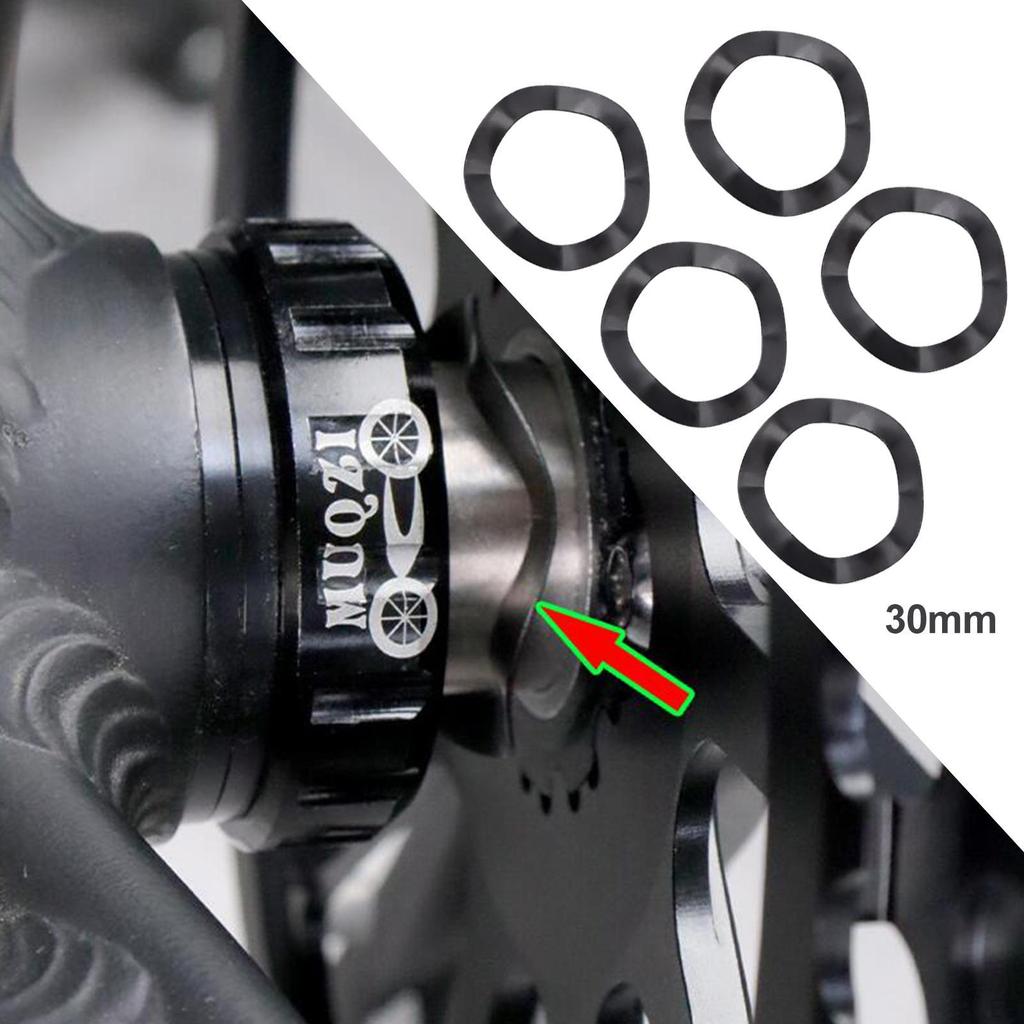 5 Bike Bottom Bracket Washer Bicycle Crank Spacer Conversion Adpater Shield Headset Replacement