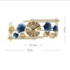 Contemporary Metal Wall Clock: Stylish Decor for Living Room or Bedroom