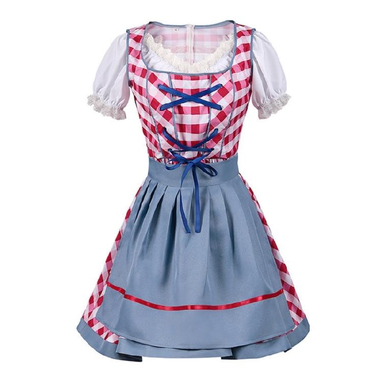 Set Costume Bavarese Tedesco Oktoberfest per Donne Adulte, Vestiti Dirndl Costume da Birra per Halloween e Carnevale del Festival della Birra