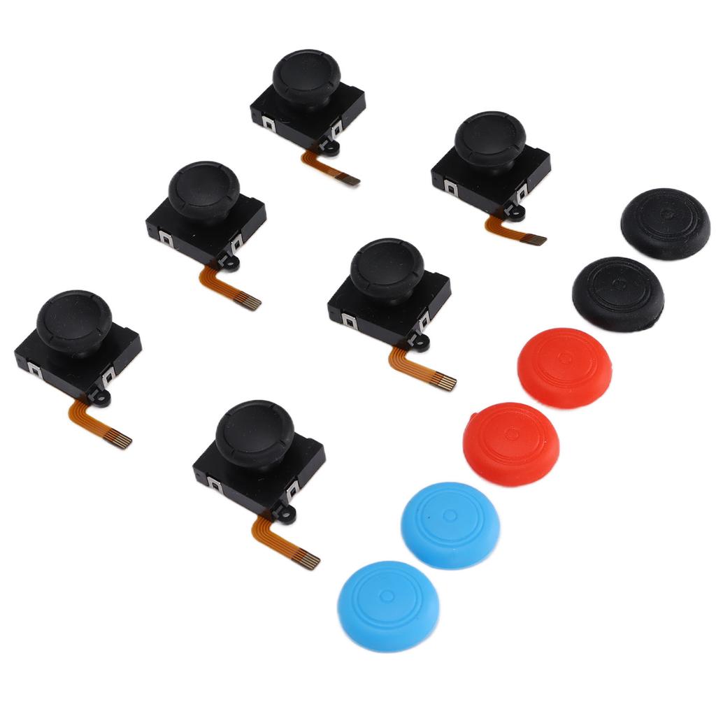QM2107096 6pcs Joystick Replacement 3D Analog Left Right Joysticks Rocker Replacement for Joycon